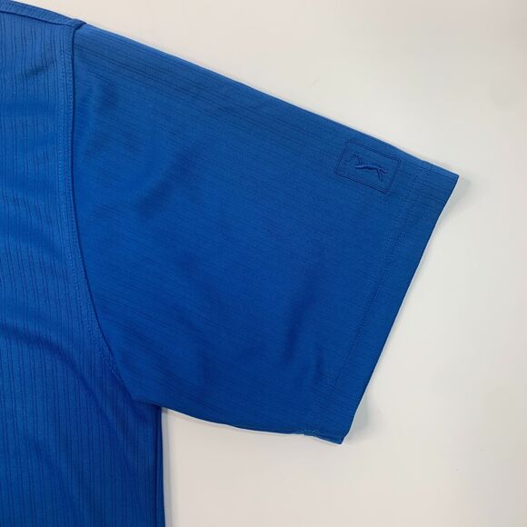 PGA Tour Golf Polo Shirt Mens L Large Cobalt Blue Knit Lightweight Performance - Picture 6 of 14